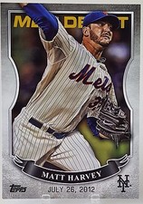 2016 TOPPS MLB DEBUT MATT HARVEY 5X7 JUMBO ART CARD #/99 METS