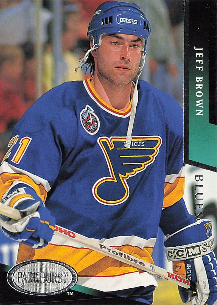 1993 Parkhurst  #173 Jeff Brown St. Louis Blues