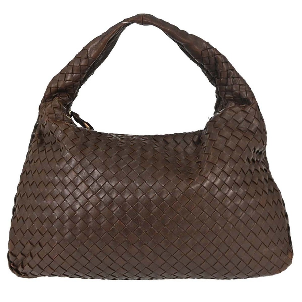 Bottega Veneta Brown Lambskin Intrecciato Hobo Handbag 115653 V0013 2040 118215