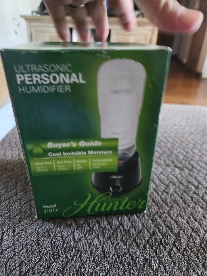 Hunter Humidificador Ultrasónico Personal Humedad Fría Invisible Negro Nuevo 31017 Foto 4 de 4