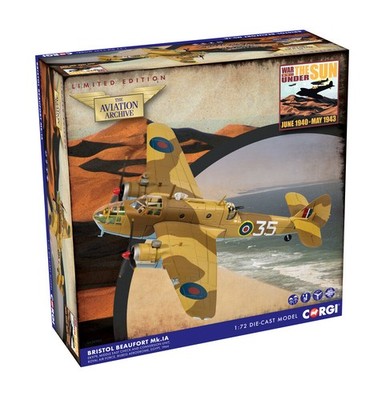 Corgi AA28903 - 1/72 - Bristol Beaufort MkIa, EK979 '35', Middle East Check and 
