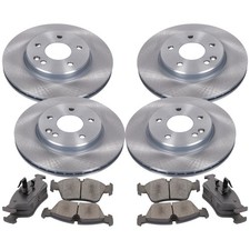 CHAMPION Bremsscheiben belüftet vorne+hinten+Bremsbeläge für Nissan Qashqai +2