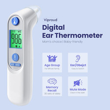 Ear Thermometer, Digital Ear Thermometer for Kids and Adults, High Accuracy B...
