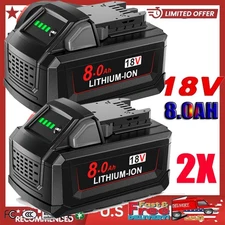 2PACK For Milwaukee For M18 8.0Ah Lithium Extended Capacity Battery 48-11-1860