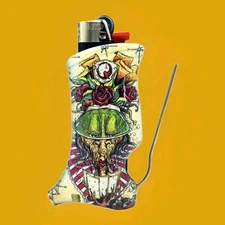 1 Toker Poker Lighter Sleeve Smoking Tool Fits Bic Lighters Alice In Wonderland