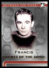 2007-08 In The Game Between The Pipes Greats Of The Game Emile Francis #87