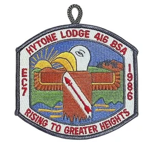Hytone Lodge 416 Appalachian Council WV 1986 EC7 Conclave Patch GRY Bdr