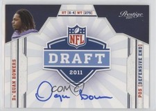 2011 Panini Prestige NFL Draft Class Signatures Da'Quan Bowers #9 Auto md3