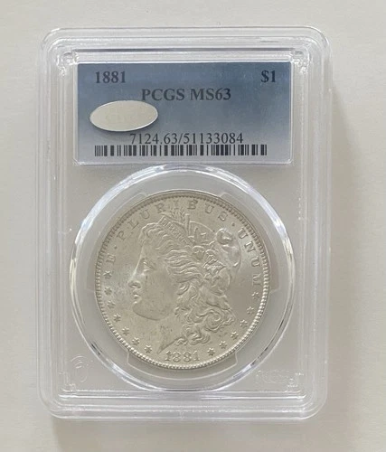 1881 P Morgan Silver Dollar PCGS MS63