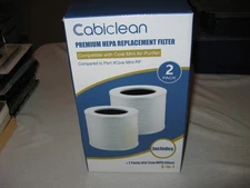 2 Pack Cabiclean Premium H13 True HEPA Replacement Filter 101838-CHN-1