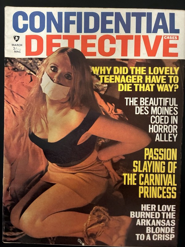 Vintage Confidential Detective Cases 3/1970 Magazine True Crime Pulp Police Gga