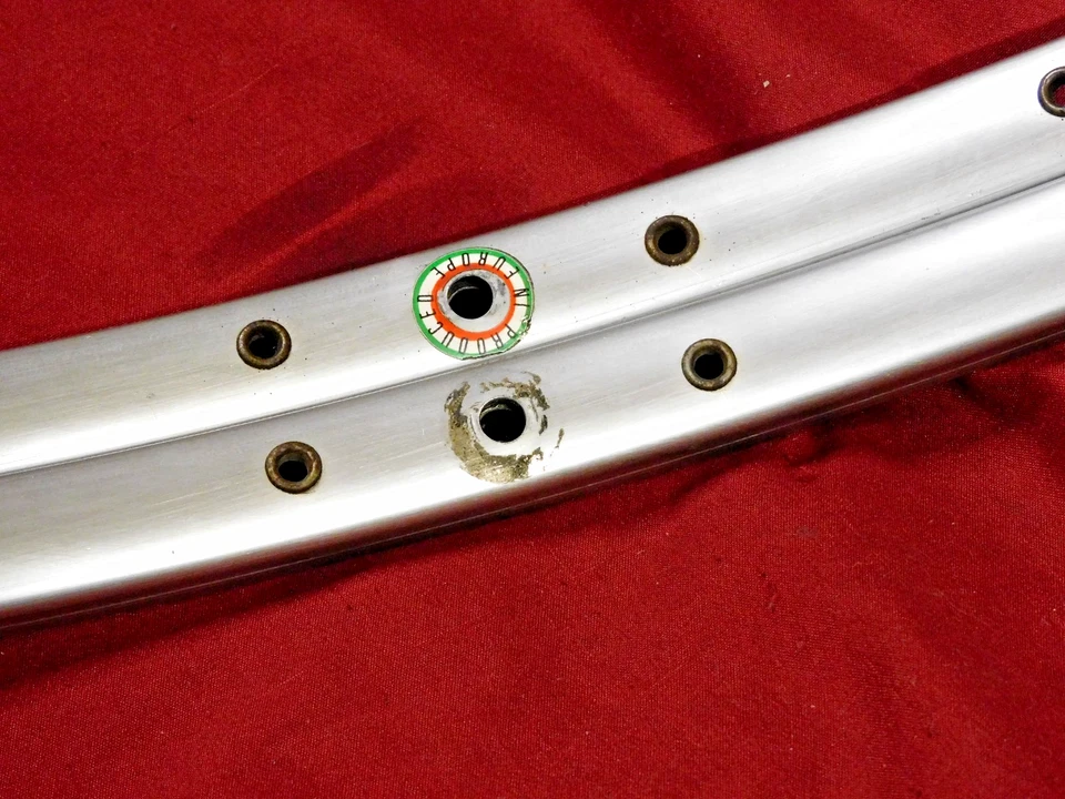 2 Vintage Ambrosio 19 Super Elite Durex Clincher Rims 32 Holes @ 500 grams - Image 2 of 4