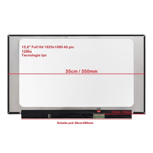NE156FHM-NX2 Display LCD 15,6 LED Slim 1920x1080 40 pin FHD IPS 120hz. - Photo 2/4