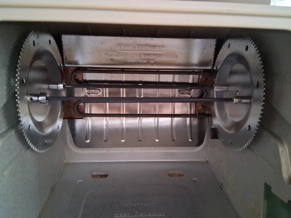 Ronco Showtime 烤架和烧烤炉 型号 4000 白色 全尺寸 工作,干净! — 第 4/4 张图片