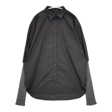 ZAMPA Urban Hymns Knit Rib Sleeves Long sleeve shirt Black Grey 5-0901T∞