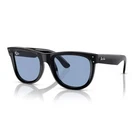 Sunglasses Ray Ban R0502S Wayfarer Reverse 6677/72 50 22 145 Black Blue Lens New
