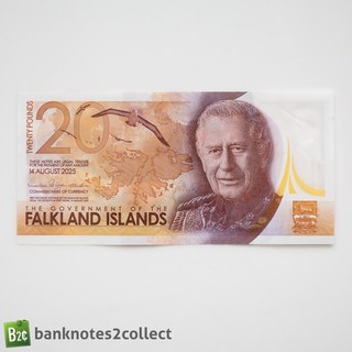 ISLAS MALVINAS: 1 x 20 Billete de polímero Islas Malvinas.