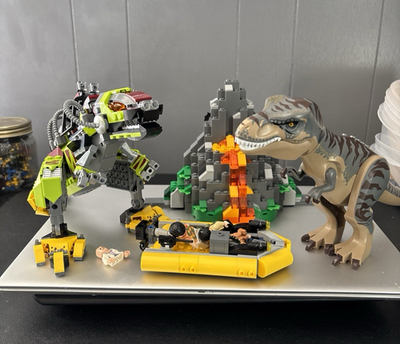 LEGO Jurassic World 75938 T. rex vs Dino-Mech Battle Incomplete | eBay