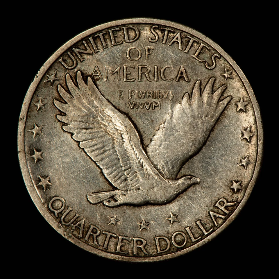 1919-S 25c Standing Liberty Silver Quarter - XF/AU Key Date - VIDEO - B5297 - Image 4 of 4
