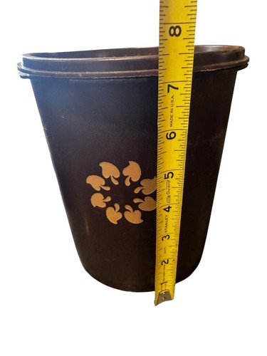 Vintage Tupperware Brown Servalier Canister Set of 4 Nesting Stacking - Picture 6 of 9