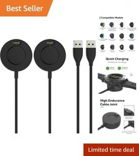 for Garmin Watch Charger Compatible with Garmin Vivoactive 6/5, Fenix 8/7/6/5...