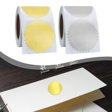 Certificate Paper Reward Stickers Embossing Labels 5cm Embossed Certificate Seal