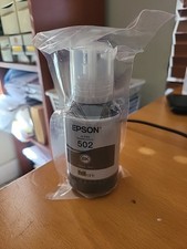 EPSON 502 Ink Bottle Exp 2026  127ml  Black - Genuine Sealed 