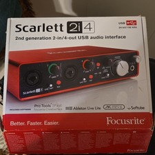 Focusrite Scarlett 2i4 2nd Gen USB Audio Interface Phantom Power