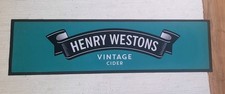 Henry Westons Vintage Cider Bar Mat Runner Size 89cm X 24cm rubber backed