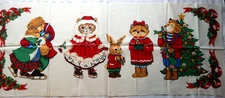 Wamsutta Hallmark Christmas Animals Appliqué Panel