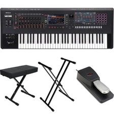 Roland FANTOM 6 EX Synthesizer Workstation Essentials Bundle