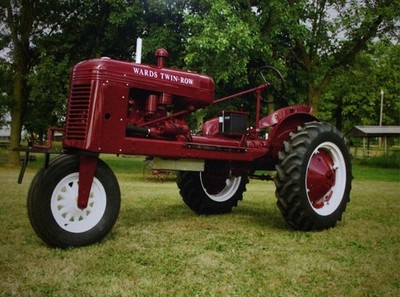 Wards Tractor Vintage Picture Wall Art Country Farm Original Decor   