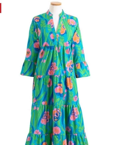 VETEMENTS Abito da notte Pine Cone Hill Annie Selke fantastico floreale taglia XL