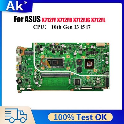 X712FLC Motherboard For ASUS X712FJG X712FF S712F Mainboard W/ 10TH GEN CPU