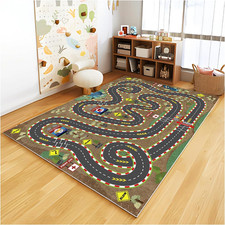 Kids Rug Car Rugs for Kids Toy Cars Play Mat City Life Road Rug for Cars Fun Cit