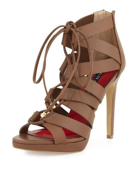 JORDAN Charles Jourdan Jackie sandalo stringato in pelle