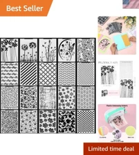 20 Pcs Vintage Embossing Folders - Ideal Stencil Template for Card Making