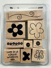 Stampin' Up Love Without End Two- Step Stampin Stamp Set 2003 Retired - NEW