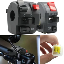 22MM 7/8" ATV Motorcycle Handlebar Left Right Control Signal Fog Light Switches 