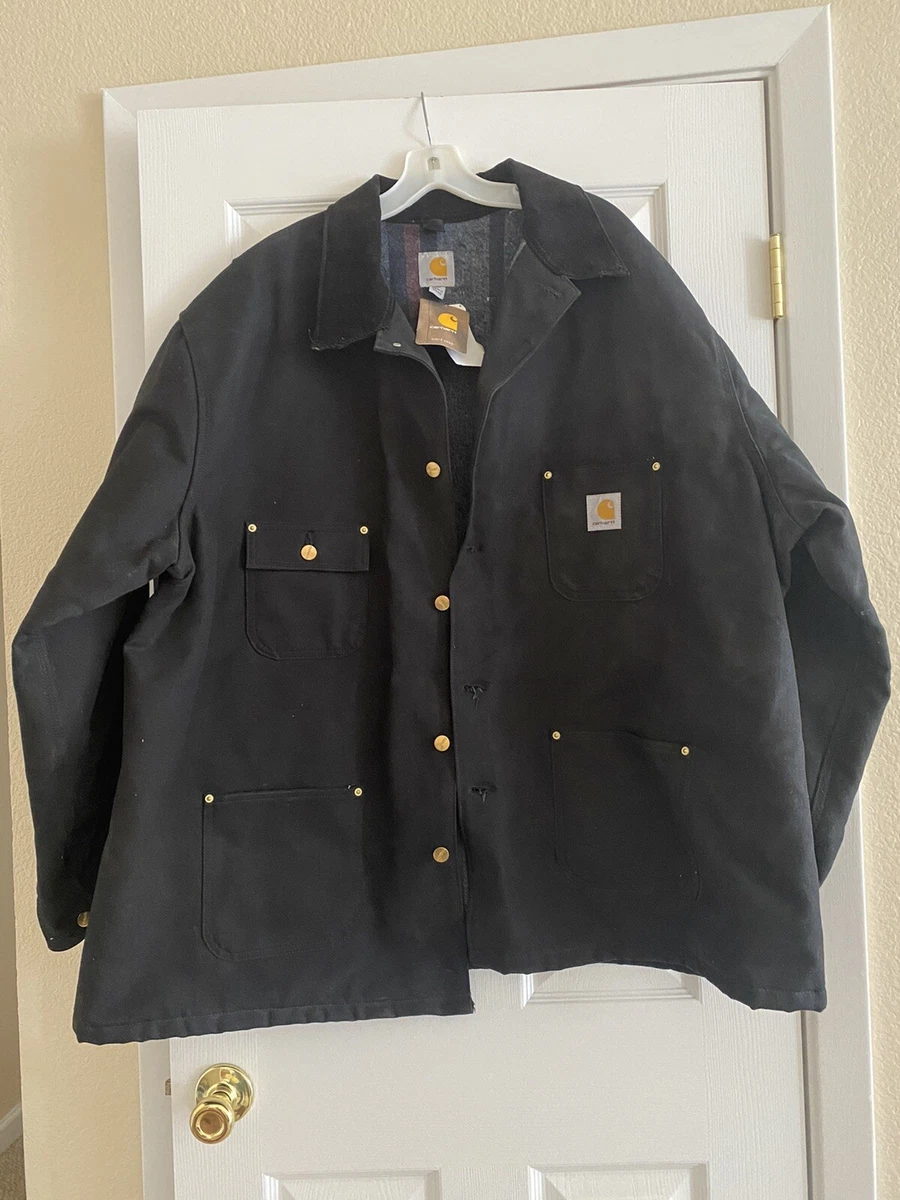 Carhartt RN 14806 Regular Fit Quilt Lined Jacket Black 3XL eBay