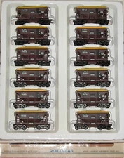 HO WALTHERS 932-4556 ORE CARS 12 PACK LAKE SUPERIOR & ISHPEMING LS&I