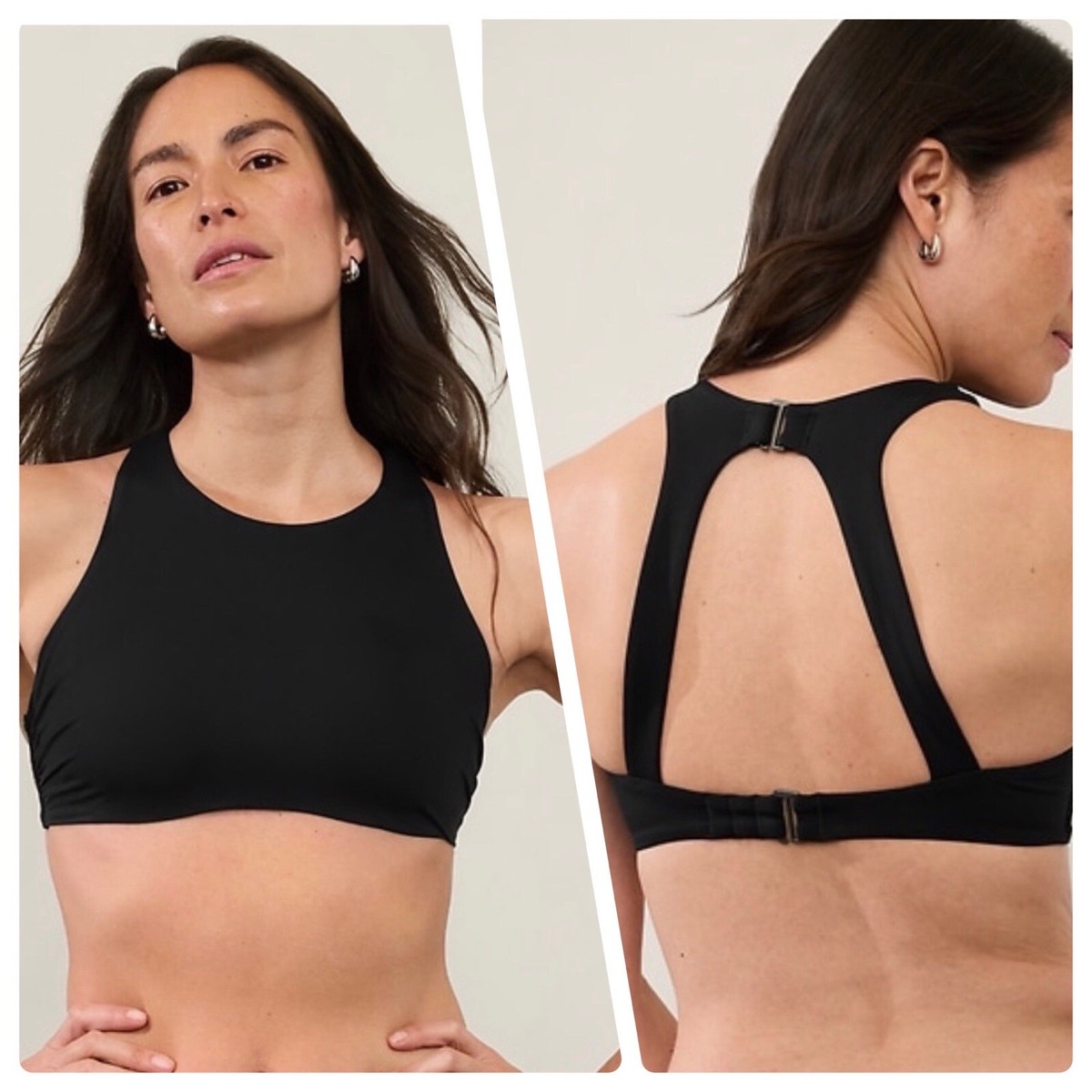 sports bra as a swim top