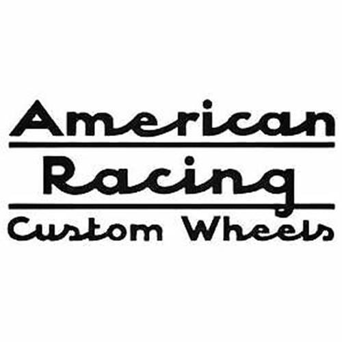 American Racing Custom Wheels Decal Sticker Window VINYL DECAL STICKER Car-image