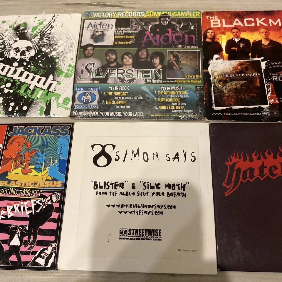 Promo Metal & Rock CD LOT BYO Records Epitaph Silverstein Victory Records Simon - Image 3 of 4