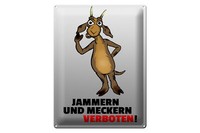 Blechschild Spruch 30X40 Cm Jammern Und Meckern Verboten Deko Schild