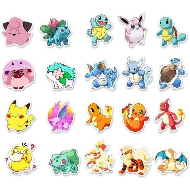 Kawaii Pokemon stickers