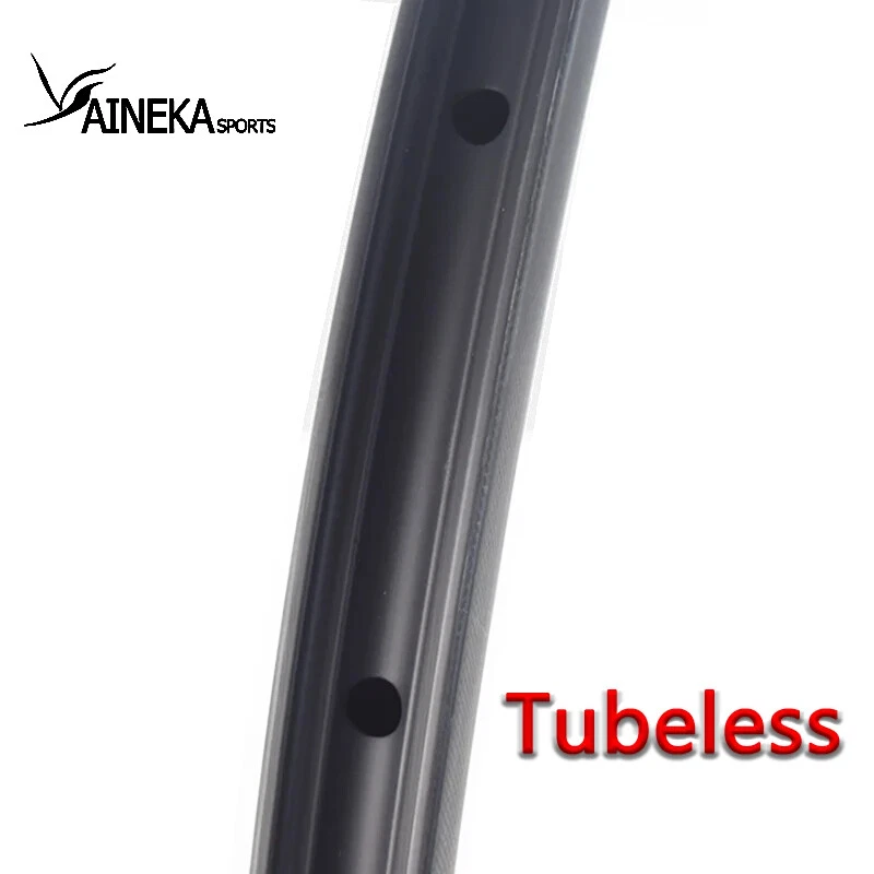 Llantas de bicicleta de carretera de carbono 700C de 25 mm de ancho cubierta tubular llanta/freno de disco Foto 4 de 4