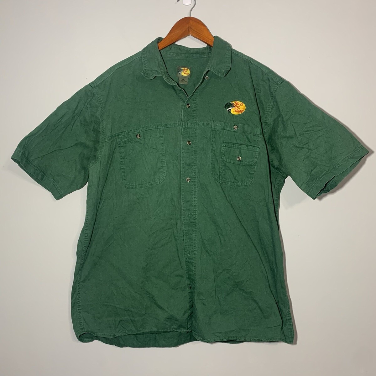 90s 00s Bassproshops ラガーシャツ XL VTG Y2K Bass Pro Shops 2004 Fishing Classic Shirt Size