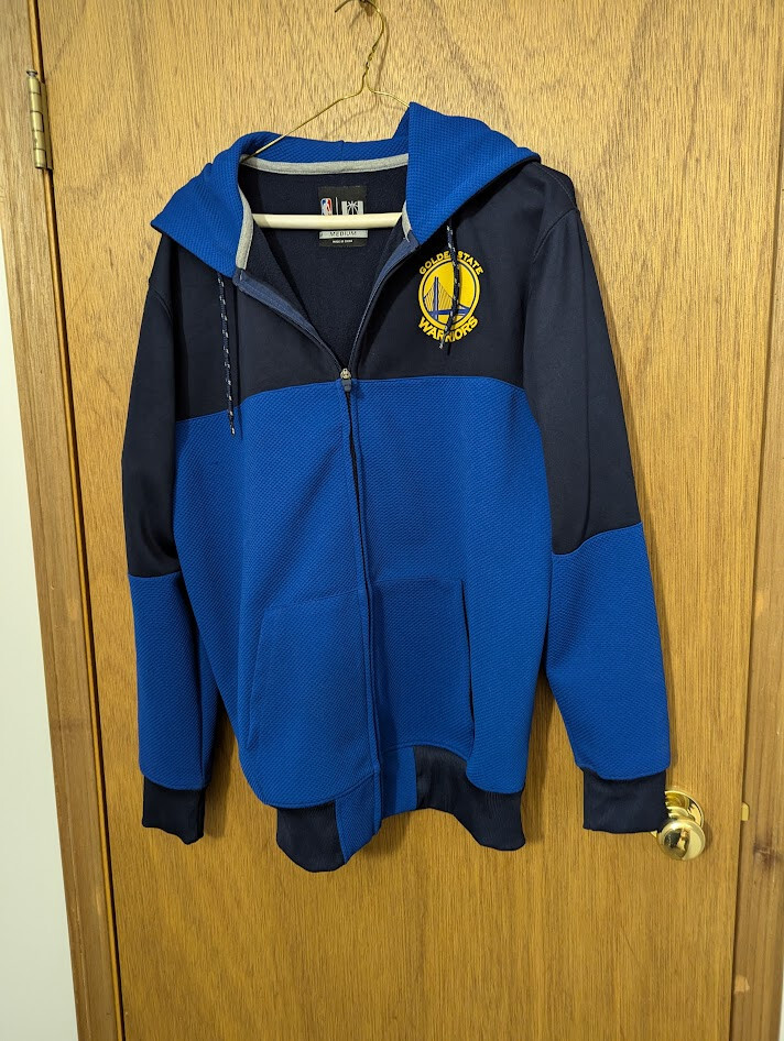 Golden State Warriors NBA Hoodie Men's Medium Blue