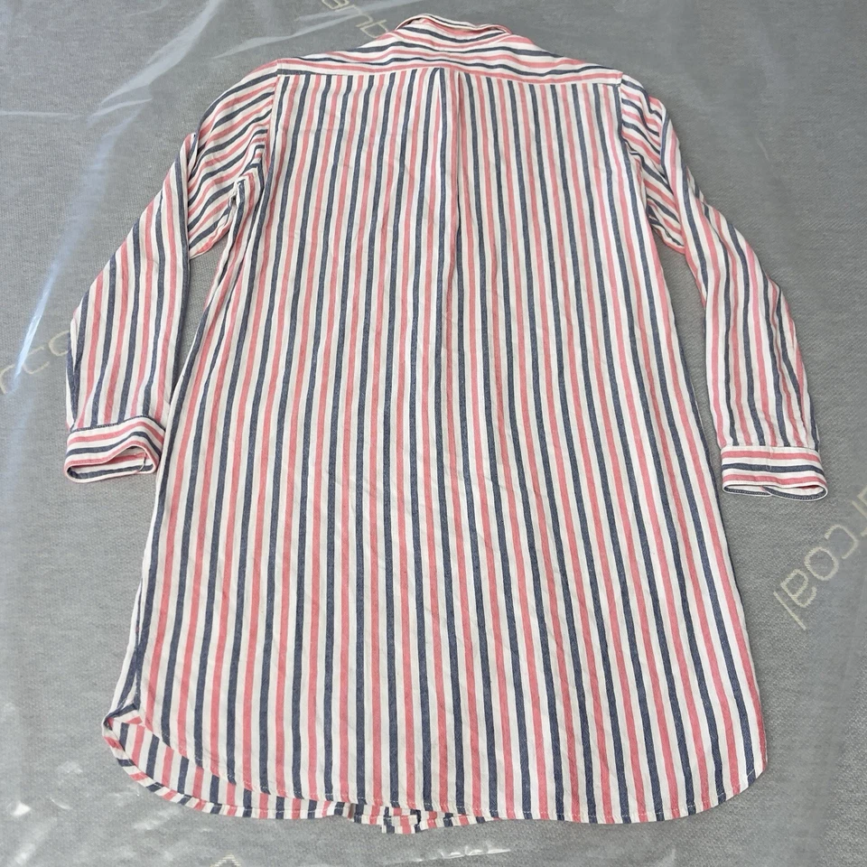 Camisa de vestir túnica a rayas línea Harrison mezcla mujer talla pequeña Clare V. x Steven Alan Foto 2 de 4